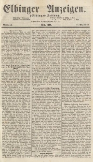 Elbinger Anzeigen, Nr. 40. Mittwoch, 18. Mai 1864