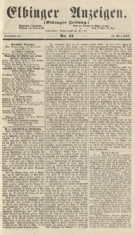 Elbinger Anzeigen, Nr. 41. Sonnabend, 21. Mai 1864