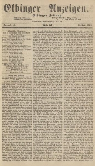Elbinger Anzeigen, Nr. 51. Sonnabend, 25. Juni 1864