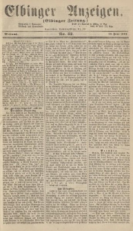 Elbinger Anzeigen, Nr. 52. Mittwoch, 29. Juni 1864