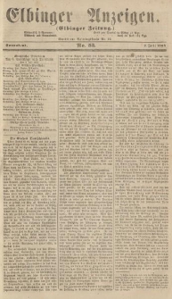 Elbinger Anzeigen, Nr. 53. Sonnabend, 2. Juli 1864