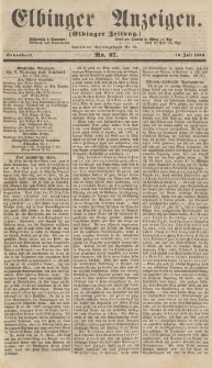 Elbinger Anzeigen, Nr. 57. Sonnabend, 16. Juli 1864
