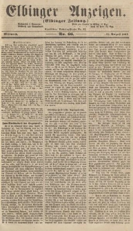 Elbinger Anzeigen, Nr. 66. Mittwoch, 17. August 1864
