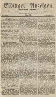 Elbinger Anzeigen, Nr. 82. Mittwoch, 12. Oktober 1864