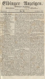 Elbinger Anzeigen, Nr. 83. Sonnabend, 15. Oktober 1864