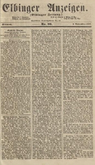 Elbinger Anzeigen, Nr. 90. Mittwoch, 9. November 1864