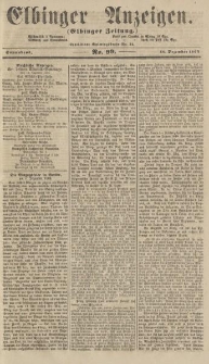 Elbinger Anzeigen, Nr. 99. Sonnabend, 10. Dezember 1864