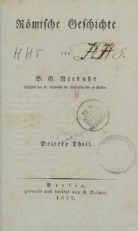 Römische Geschichte […] Dritter Theil