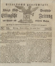 Allerhöchst genehmigte Königl. West-Preußische Elbingsche Zeitung von Staats- und gelehrten Sachen, 1822, Nro.53