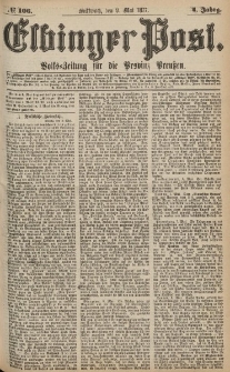 Elbinger Post, Nr.106 Mittwoch 9 Mai 1877, 4 Jh
