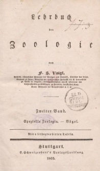 Lehrbuch der Zoologie […] Zweiter Band