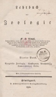 Lehrbuch der Zoologie […] Vierter Band