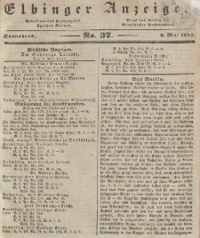 Elbinger Anzeigen, Nr. 37. Sonnabend, 8. Mai 1841
