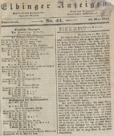 Elbinger Anzeigen, Nr. 41. Sonnabend, 22. Mai 1841