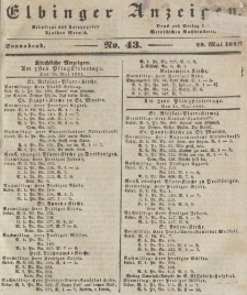 Elbinger Anzeigen, Nr. 43. Sonnabend, 29. Mai 1841