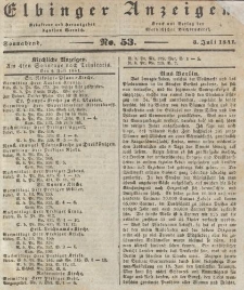 Elbinger Anzeigen, Nr. 53. Sonnabend, 3. Juli 1841