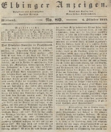 Elbinger Anzeigen, Nr. 80. Mittwoch, 6. Oktober 1841