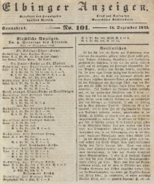 Elbinger Anzeigen, Nr. 101. Sonnabend, 18. Dezember 1841