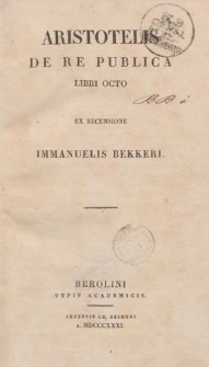Aristotelis De re publica