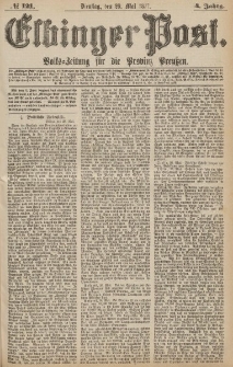 Elbinger Post, Nr.121 Dienstag 29 Mai 1877, 4 Jh