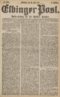 Elbinger Post, Nr.122 Mittwoch 30 Mai 1877, 4 Jh