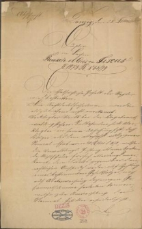 Odpisy akt i korespondencja w sprawie doktora Reusch et consortes contra Fiscum z roku 1879