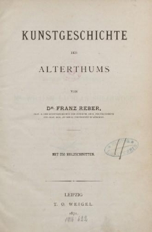 Kunstgeschichte des Alterthums