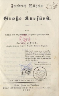 Friedrich Wilhelm der Große Kurfürst