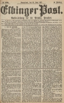 Elbinger Post, Nr.143 Sonnabend 23 Juni 1877, 4 Jh