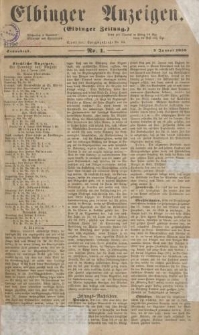 Elbinger Anzeigen 1858