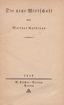 Die neue Wirtschaft