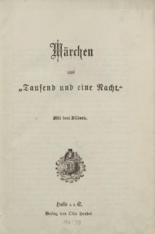 Märchen aus „Tausend und eine Nacht”