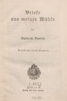 Briefe aus meiner Mühle