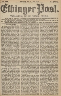 Elbinger Post, Nr.158 Mittwoch 11 Juli 1877, 4 Jh
