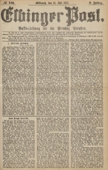 Elbinger Post, Nr.158 Mittwoch 11 Juli 1877, 4 Jh