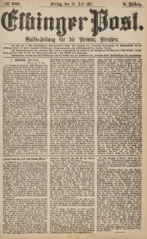 Elbinger Post, Nr.160 Freitag 13 Juli 1877, 4 Jh
