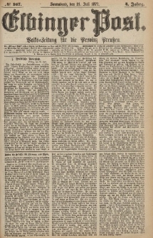 Elbinger Post, Nr.167 Sonnabend 21 Juli 1877, 4 Jh
