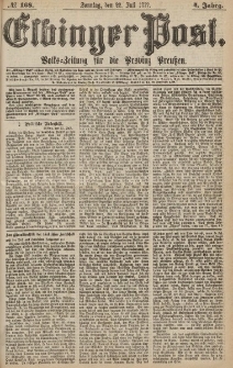 Elbinger Post, Nr.168 Sonntag 22 Juli 1877, 4 Jh