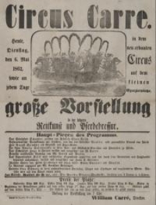 Circus Carre (6.V.1862)
