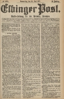 Elbinger Post, Nr.171 Donnerstag 26 Juli 1877, 4 Jh