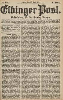 Elbinger Post, Nr.172 Freitag 27 Juli 1877, 4 Jh