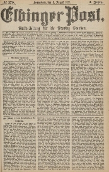 Elbinger Post, Nr.179 Sonnabend 4 Augusti 1877, 4 Jh