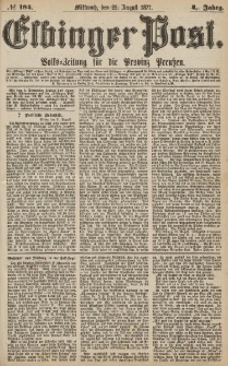 Elbinger Post, Nr.194 Mittwoch 22 Augusti 1877, 4 Jh