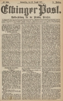 Elbinger Post, Nr.195 Donnerstag 23 Augusti 1877, 4 Jh