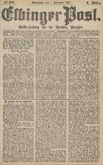 Elbinger Post, Nr.203 Sonnabend 1 September 1877, 4 Jh