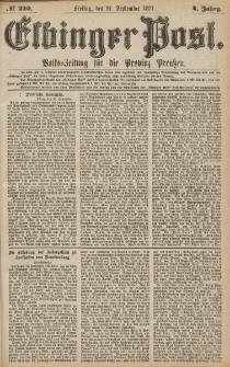 Elbinger Post, Nr.220 Freitag 21 September 1877, 4 Jh