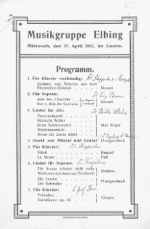 Musikgruppe Elbing (17.IV.1912)