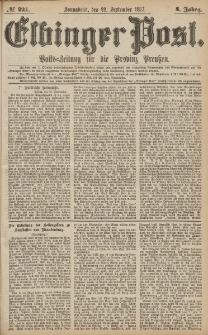 Elbinger Post, Nr.221 Sonnabend 22 September 1877, 4 Jh