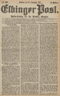 Elbinger Post, Nr.222 Sonntag 23 September 1877, 4 Jh