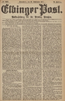 Elbinger Post, Nr.227 Sonnabend 29 September 1877, 4 Jh